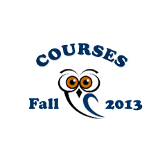 Image of an owl icon with Fall 2013 Course label
