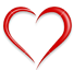 image of a heart shape with text to the giving link