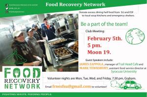 Food Recovery Network event poster