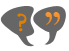 image of quotation marks and question marks, indicating advising