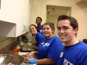 Students serving at CNY Food Bank