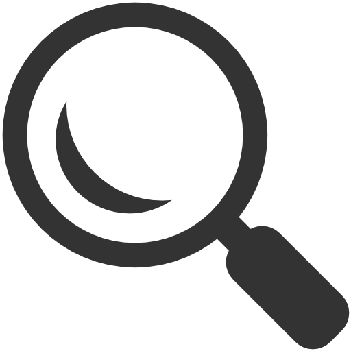 search icon of magnifying glass