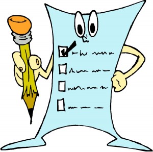 cartoon of paper list