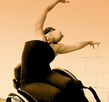 Dancer using wheelchair