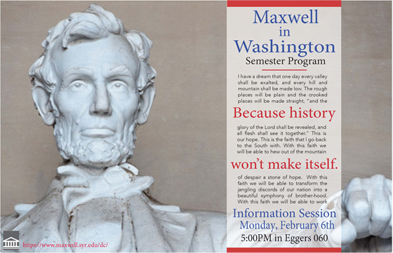 Maxwell in Washington flyer