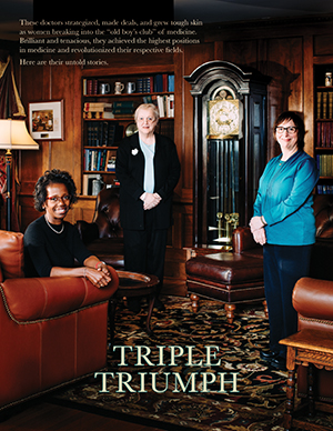 3 Women in library