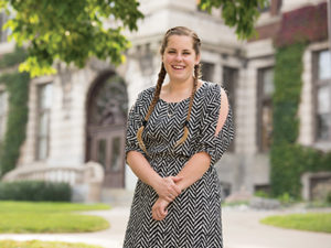 Danielle Schaff on Syracuse University Campus