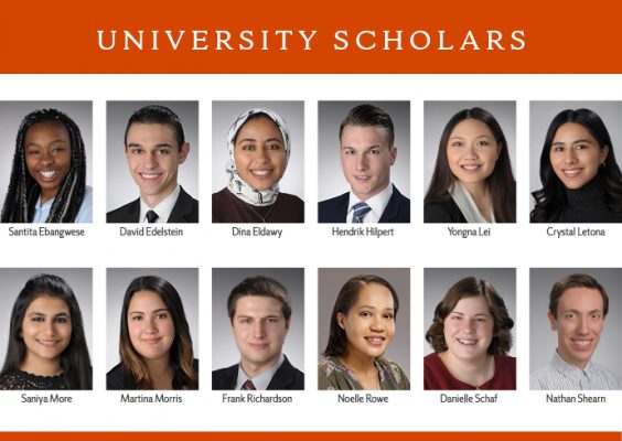 Headshots of 2019 SU Scholars