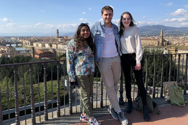 students with view of Florence