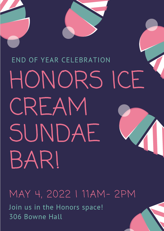 flyer with ice cream sundaes--all text in blog post