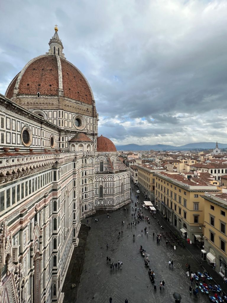 View of street in Florence Italy