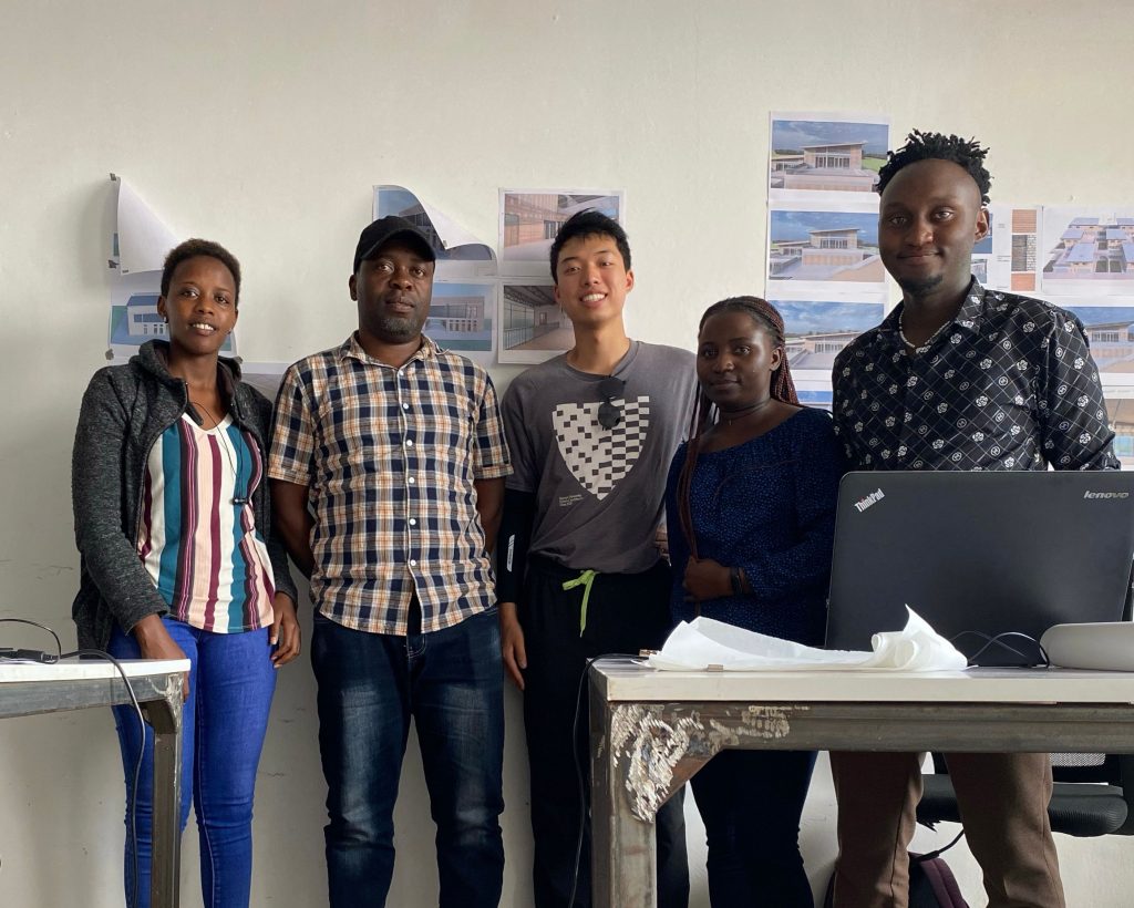 Yifan with the GAC team in Kigali, Rwanda.