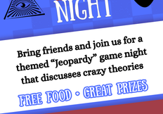 Burgundy Blue Illustrated Trivia Night Flyer (2)