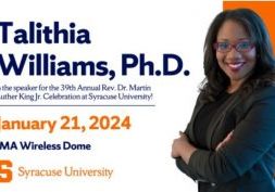 photo of speaker at MLK event, Talithia Williams