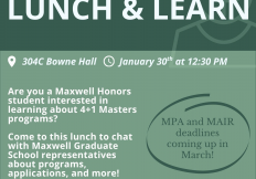 Maxwell 4+1 lunch event